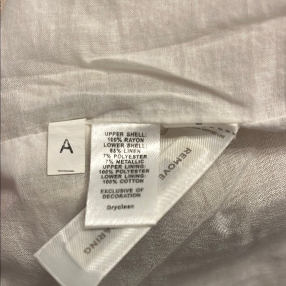 Loft 6P White and Gold Dress - Picture 4 of 4